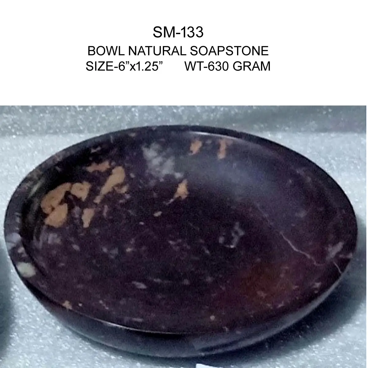 BOWL NATURAL SOAPSTONE